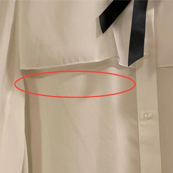 JASON WU for TARGET‎ NWOT Collared Ribbon Detail Blouse - Picture 4 of 7